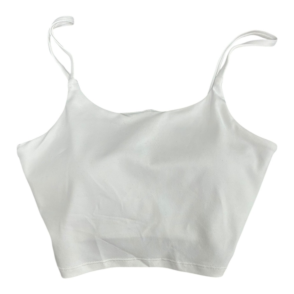 HALARA White Cropped Athletic Tank Top Womens XS Stretch NWT